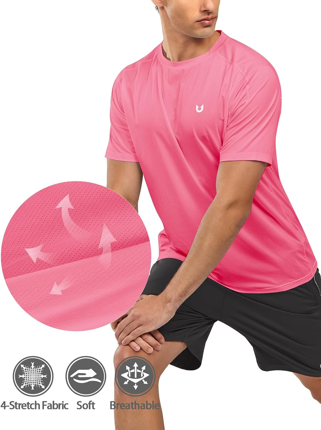 NORTHYARD Men's Athletic Running T-Shirts Quick Dry Workout Shirts Short-Sleeve Sports Gym Tee Tops Performance Activewear