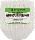 Tupkee Extra Large Coffee Filters - (13 Inch x 5 Inch) Premium, Big, Tall for Bunn 1.5 to 3 Gallon Commercial Coffee & Tea Machines - (750 Count) - Chlorine Free White Commercial Coffee Filters