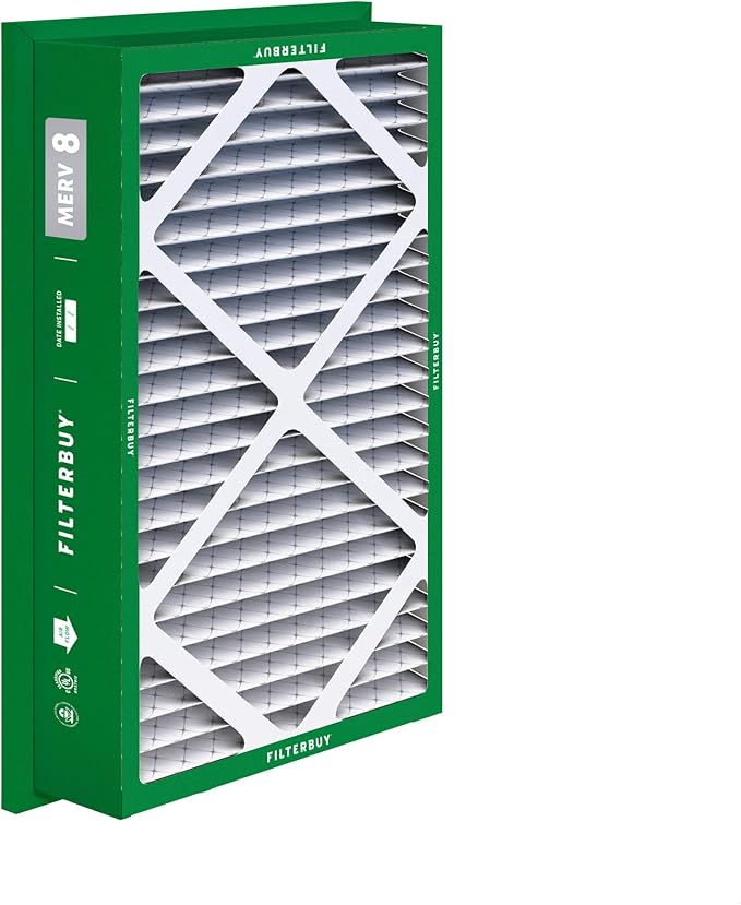 Filterbuy 20x30x5 Air Filter MERV 8 (MPR 700) Dust Defense Replacement (1-Pack), Pleated HVAC AC Furnace Filters for Honeywell Return Grille (Actual Size: 18.38 x 28.63 x 3.69)