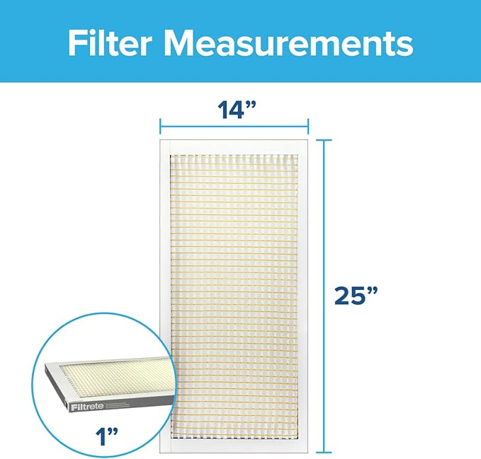 Filtrete 14x25x1 AC Furnace Air Filter, MERV 5, MPR 300, Capture Unwanted - Image 2