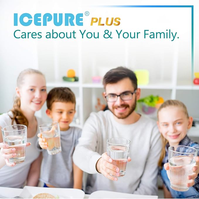 ICEPURE PLUS 9690 NSF/ANSI 53 NSF/ANSI 42 Certified Compatible with LG LT700P and LT120F, 46-9690, ADQ36006101, ADQ36006102, LFXC24726S, RWF1200A Refrigerator Water Filter and Air Filter 2 Combo