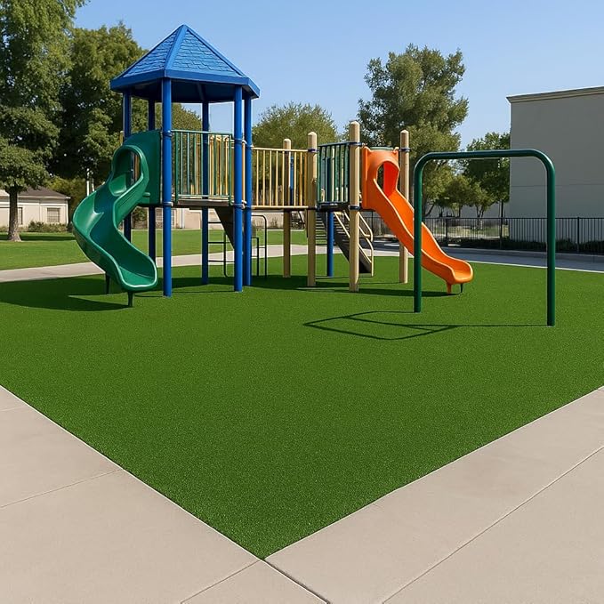 Ottomanson Artificial Turf Golf Hitting Mat 6'6" x 13' Indoor/Outdoor Waterproof Synthetic Fake Grass for Putting Practice Baseball Football Sports Gym Backyard, Custom Size 2' up to 30'