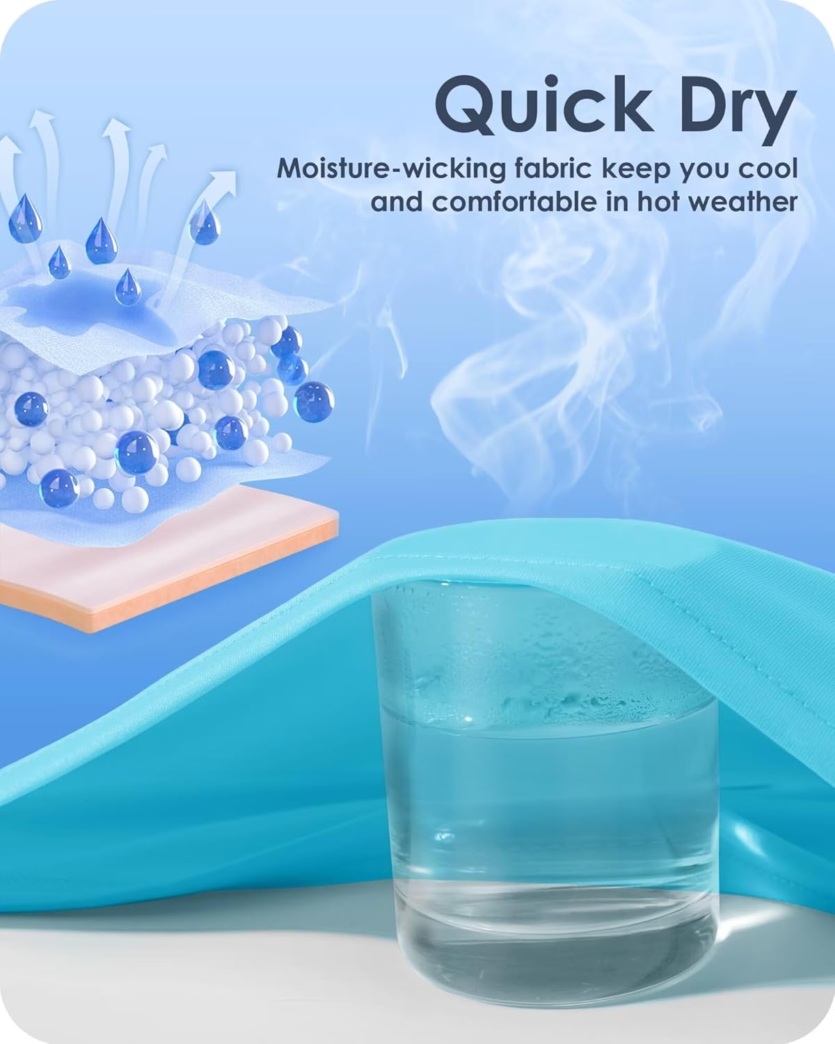 Boladeci Men's Swim Shirt Short Sleeve UPF 50+ Sun Protection SPF UV Moisture Wicking Lightweight Quick Dry Rash Guard