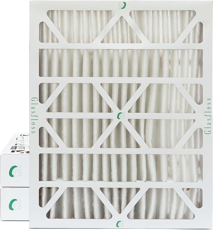 18x24x4 MERV 10 (FPR 5-6) 4" Inch Pleated Air Filters By Glasfloss. Box of 3. Actual Size: 17-1/2 x 23-1/2 x 3-3/4