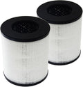 PUREBURG Replacement Filter Compatible with Tredy TD-1300, Tenergy Renair, Cool-Living CL-6070A, BEABA HEPA Air Purifer, H13 HEPA Activated Carbon 2-in-1 2-Pack