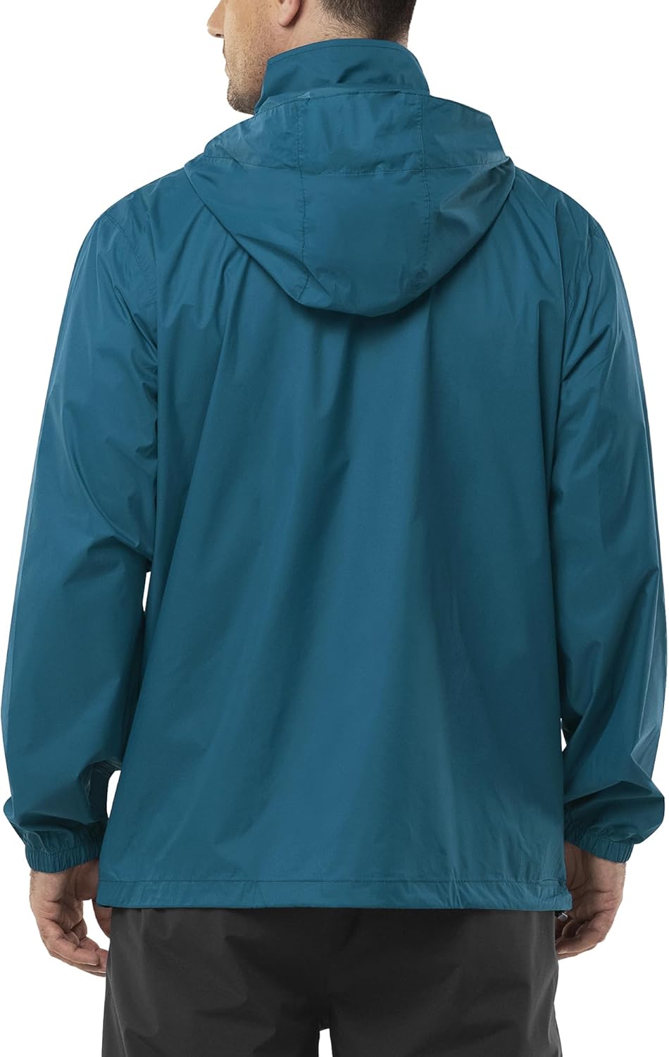 Outdoor Ventures Men's Rain Jacket Waterproof Lightweight Packable Rain Shell Raincoat with Hood for Golf Hiking Travel