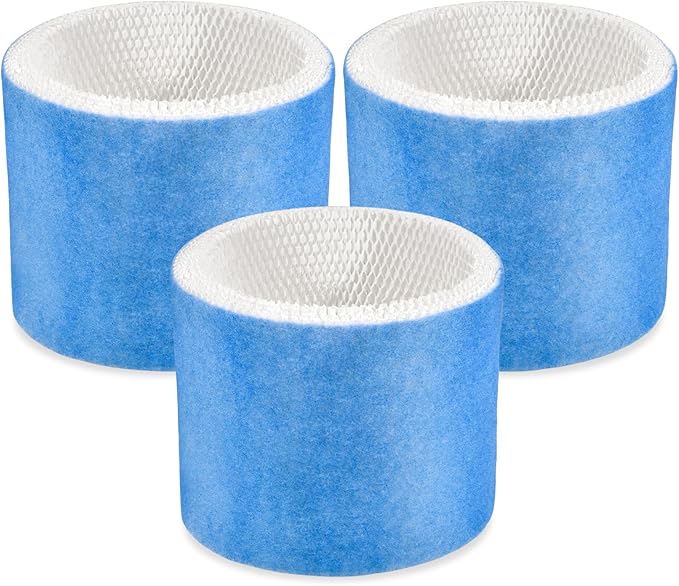 Humidifier Filter Replacement Humidifier Wick Filters Upgraded Blue Mesh Layer Compatible with Honeywell HCM-6009 HCM-6011 HM-3500 HEV680 HEV685, Part HC-14V1 HC-14 HC-14N Wicking Filter E, 3Pack