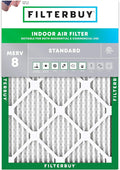 Filterbuy 12x16x1 Air Filter MERV 8 (MPR 700) Dust Defense Replacement (1-Pack), Electrostatic Pleated HVAC AC Furnace Filters, Made in USA (Actual Size: 11.50 x 15.50 x 0.75)