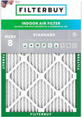 Filterbuy 15x20x1 Air Filter MERV 8 (MPR 700) Dust Defense Replacement (1-Pack), Electrostatic Pleated HVAC AC Furnace Filters, Made in USA (Actual Size: 14.50 x 19.50 x 0.75)