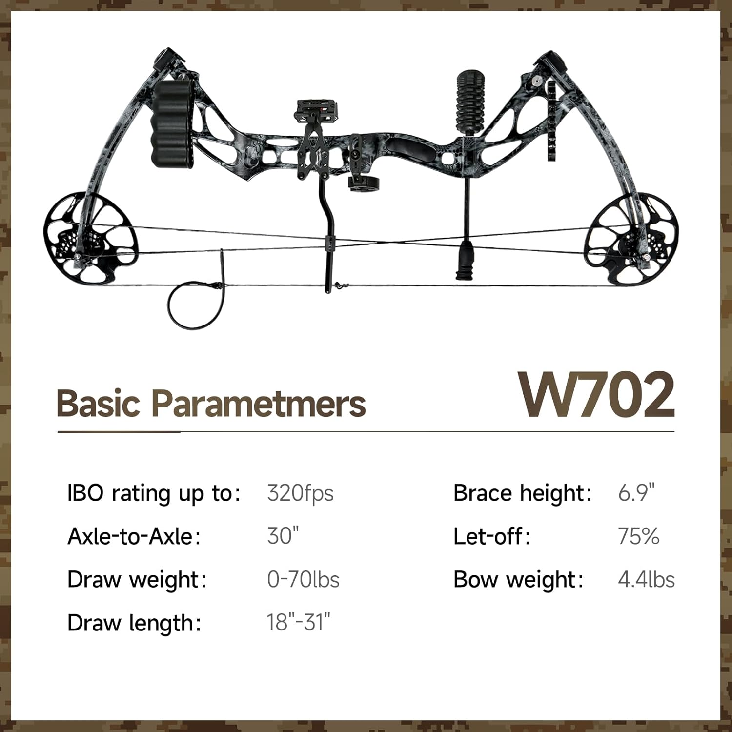 Compound Bows Draw Weight 30-70lbs Ready to Shoot, Bow and Arrow Set for Adults, Archery Set Come with All The Accessories