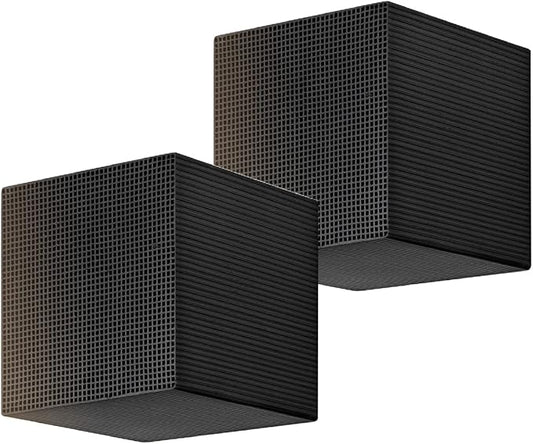 4in * 4in * 4in 2pcs Water Purification, Cube Activated Carbon Nano Water Purification Filter for Water Aquarium Fish Tank Activated Carbon pellets.