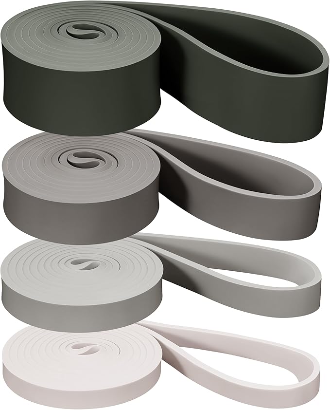 Retrospec Lift Resistance Pull Up Assistance Band Set for Working Out, Home Fitness, Toning, Stretching. Physical Therapy, Muscle Training & Exercise - Lightweight & Portable for Men & Women-FlexoryFit