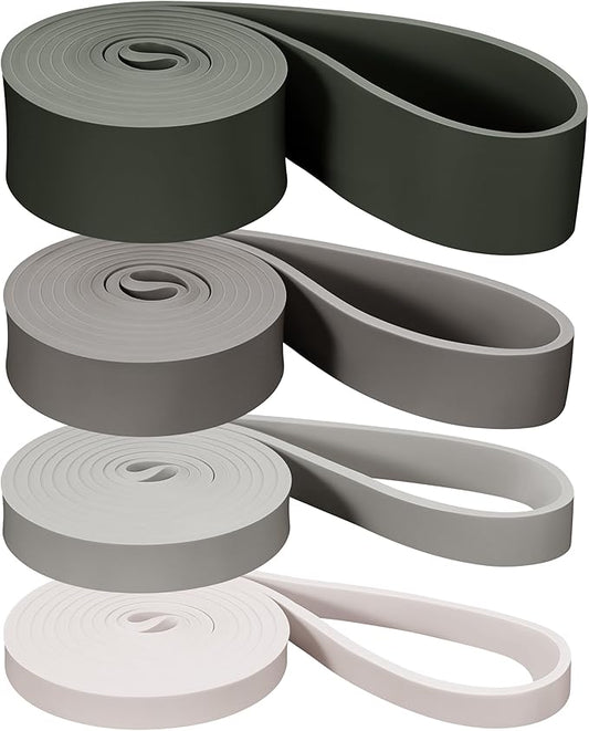Retrospec Lift Resistance Pull Up Assistance Band Set for Working Out, Home Fitness, Toning, Stretching. Physical Therapy, Muscle Training & Exercise - Lightweight & Portable for Men & Women-FlexoryFit