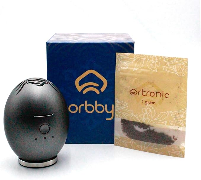 Orbby Aroma Diffusers for Home | Small Incense Burner : Waterless Cordless Electric Car Scent Air Freshener for Room Office Travel Diffueser -Non Toxic,Timer Automatic Difusor de Aromas para Casa