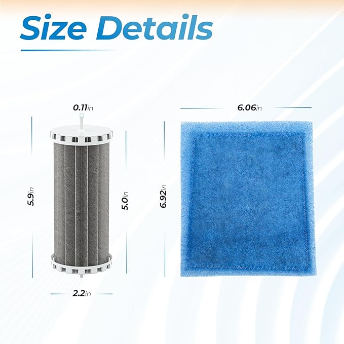 ANTOBLE Bio Wheel Power Filter Cartridge Rite-Size C Fish Tank Aquarium Filters Compatible with Marineland Penguin 200 350 Bio-Wheel Power Filters