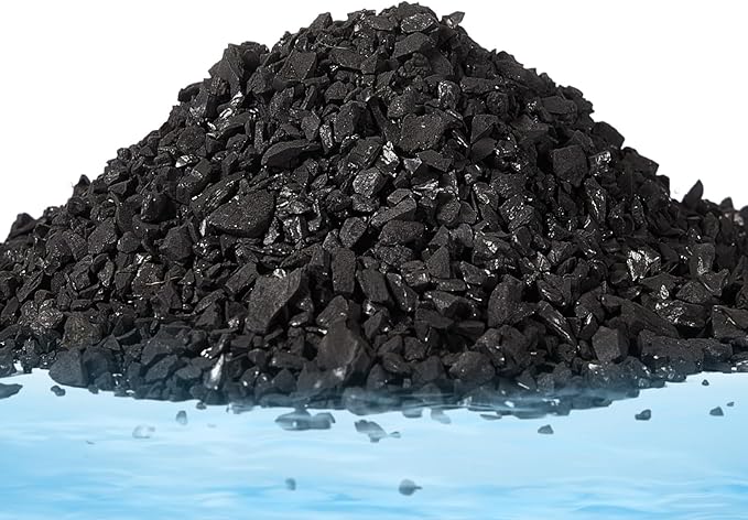 Timgle 6.6 Lbs Bulk Water Air Filter Activated Charcoal Coconut Hull Granular Activated Carbon 10-18 Mesh Water Distiller Charcoal Filters Media for Filtration