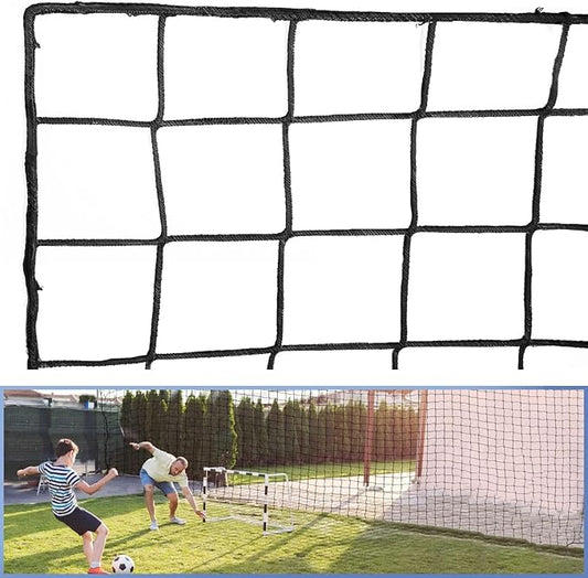 Soccer Backstop Net, High Impact Barrier Net, Nylon Practice Sports Netting 10x20ft/10x30ft/10x40ft (Installation Rope Included)