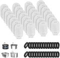28+28 Pack Pet Water Fountain Filters, Cat Water Fountain Filters Replacement for Dog/Cat Fountain Stainless Steel 108oz/3.2L& 67oz/2L, 14 Months Set to Keep Drinking Fresh