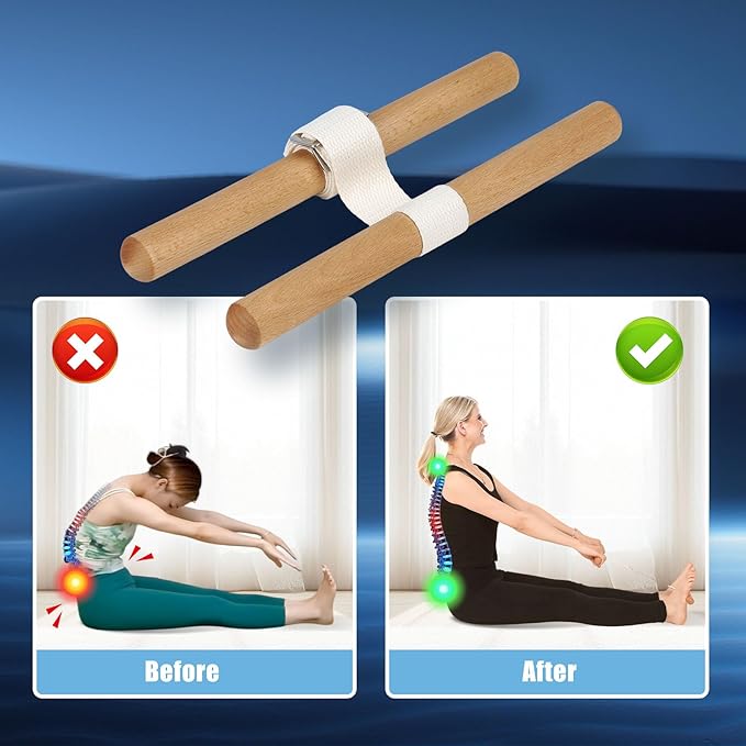 –Innovative Stretching Equipment for Enhanced Flexibility, Pain Relief, and Improved Mobility. it Improves Posture and Offers Adjustable Length Easily Perform Yoga and Stretching, and at Home!-FlexoryFit