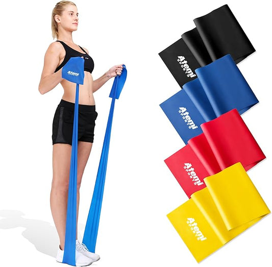 Exercise Bands for Physical Therapy | Resistance Band for Fitness, Yoga, Pilates | Long Resistance Bands for Working Out | Elastic Band for Exercise | Stretch Band-FlexoryFit