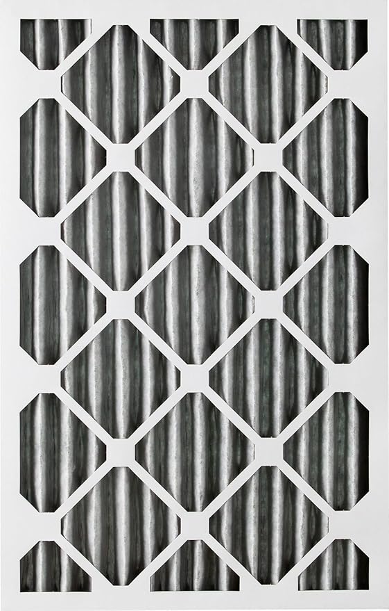 Nordic Pure 14x25x2 (13 1/2 x 24 1/2 x 1 3/4) Furnace Air Filters MERV 12 Pleated Plus Carbon 12 Pack