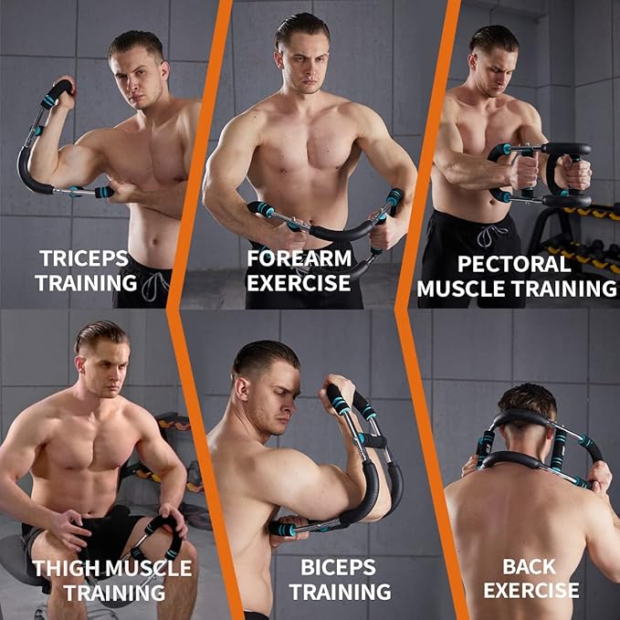 HOTWAVE Twister Arm Trainer, Chest Workout Equipment Exerciser for Men, Adjustable Arm and Chest Twister Trainer for Women - Portable Home Strength Training Fitness Equipment for Upper Body Muscle-FlexoryFit