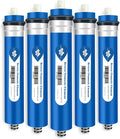 Membrane Solutions 36 GPD Reverse Osmosis Membrane, 11.75 inch x 1.75 inch RO Membrane Replacement for Under Sink Home Drinking RO Water Purifier System (5-Pack)