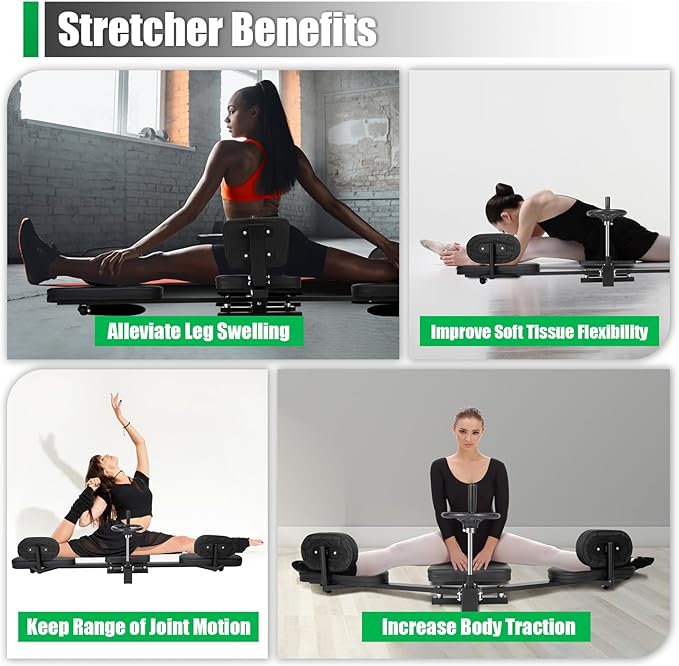 180° Stretch Leg Stretcher Split Machine, Split Machine for Flexibility, Hip Stretching Machines, for Yoga, Dance, and Martial Arts Enthusiasts, 220Lbs Load-Bearing Capacity-FlexoryFit