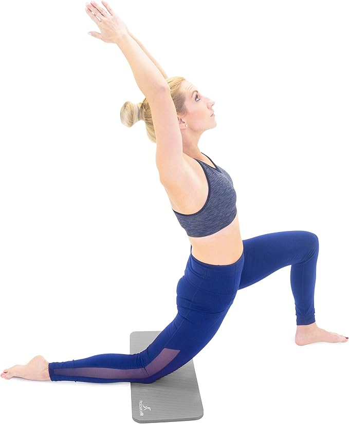 ProsourceFit Extra Thick Yoga Knee Pad and Elbow Cushion 15mm (5/8”) Fits Standard Mats for Pain Free Joints in Yoga, Pilates, Floor Workouts-FlexoryFit