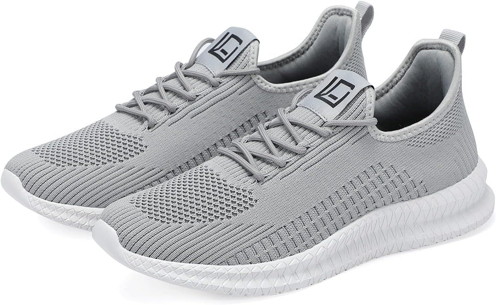 LCGJR Men's Running Shoes Ultra Lightweight Breathable Comfortable Walking Shoes Casual Fashion Sneakers Mesh Workout Shoes