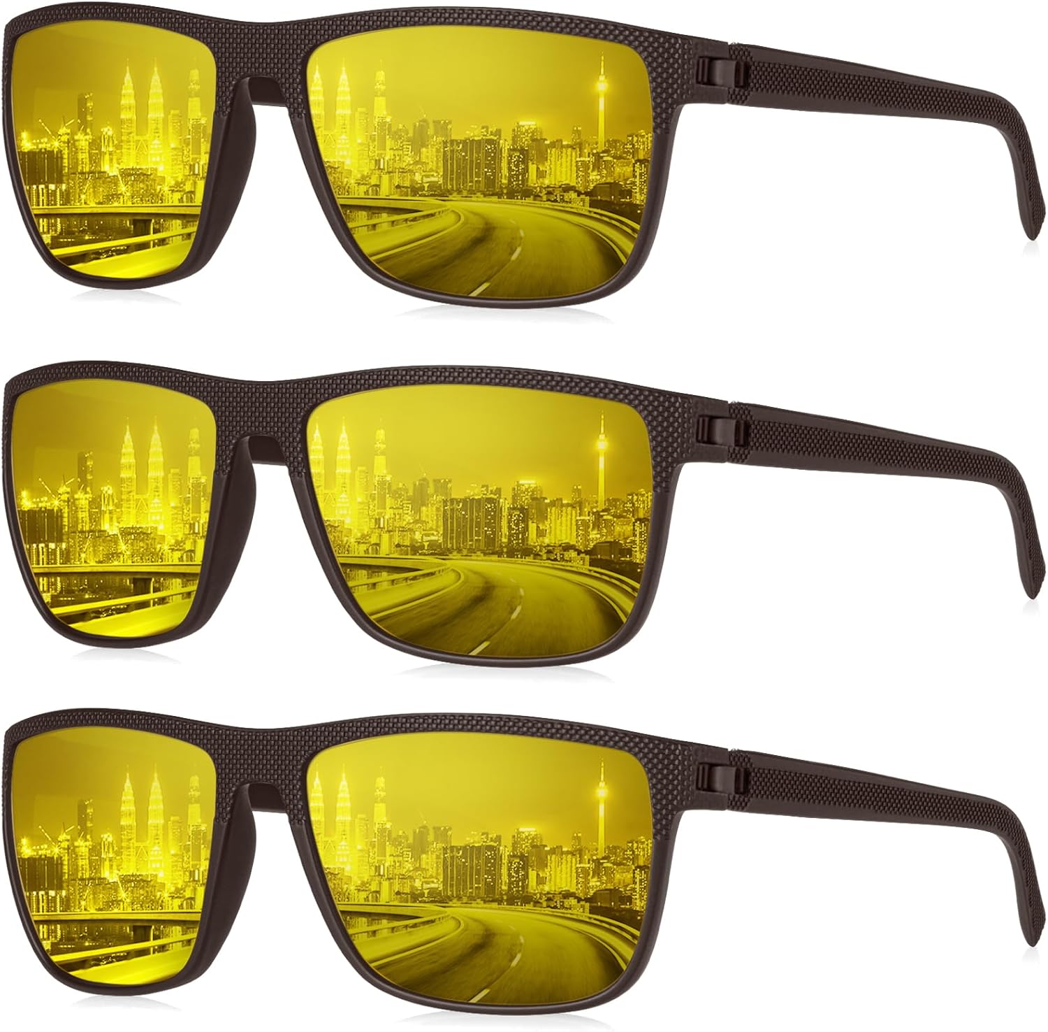 KALIYADI Polarized Sunglasses for Men, Lightweight Sun Glasses with UV Protection for Driving Fishing Golf