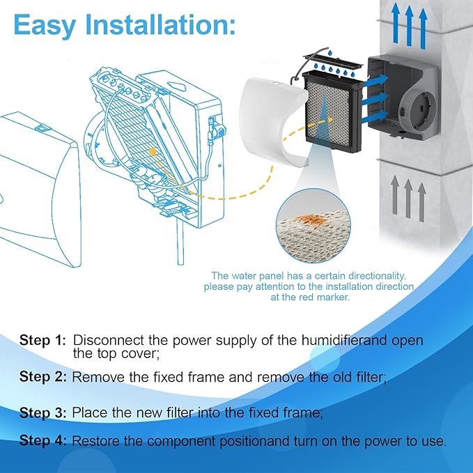 35 Water Panel Humidifier Filter Replacement Made of Aluminum Mesh for AprilAire Humidifier Models 350, 360, 560, 560A, 568, 600, 600A, 600M, 700, 700A, 700M, 760, 760A, 768 (2Pack)
