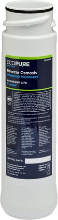 EcoPure ECOROM Reverse Osmosis Membrane Replacement – Fits ECOP30 & Select by EcoPureWaterSolutions