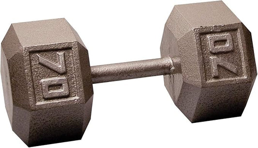 Body-Solid Cast Iron Hexagon Dumbbell, Hand Weights For Men and Women, Weight Dumbbells for Strength Training, Body Building Home Gym Training Gear-FlexoryFit