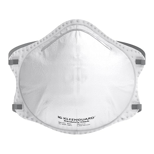 Kleenguard™ 3300 Series N95 Particulate Respirator (54625), RA3315 Molded Cup Style, NIOSH-Approved, Regular Fit, White (20 Respirators/Box)-FlexoryFit