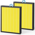 Fil-fresh Vital Replacement Filter, Compatible with LEVOIT Vital Air Purifier, 3-in-1 H13 True HEPA & Activated Carbon Pet Care Filter, Yellow, 2-Pack