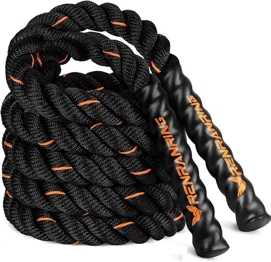 Weighted Jump Rope for Men and Women, 3lb 4lb 5lb Adult Heavy Skipping Rope, Jumprope for Fitness,Workout Equipment, Fitness Equipment for Home Gym Exercise,Improve Strength and Building Muscle-FlexoryFit