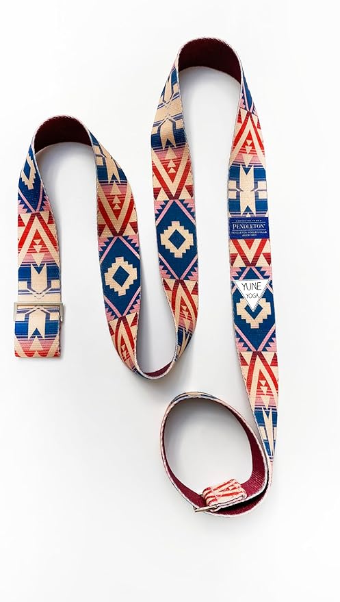 Yune Yoga x Pendleton Strap – Canyonlands Design – 100% Cotton Yoga Stretching & Carrying Strap – Eco-Friendly, Durable, Adjustable – Ideal for All Yoga Levels-FlexoryFit