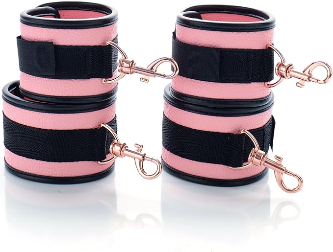 6pcs Black PU Adjustable Straps Sports Training Fitness Gear Home Yoga Set-FlexoryFit