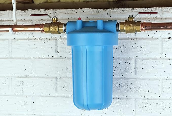 Pentair OMNIFilter BF7 Water Filtration System, 10" Basic Whole House, Includes 10" Big Blue Housing, RS6 Sediment Reduction Cartridge and All Tools, 3 Piece Set