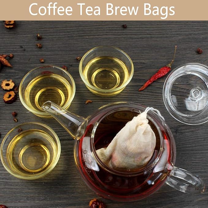 Nut Milk Bag - 4 Pack Reusable Cheese Cloths for Straining, Cold Brew Coffee & Bone Broth Bags (4INX6IN)
