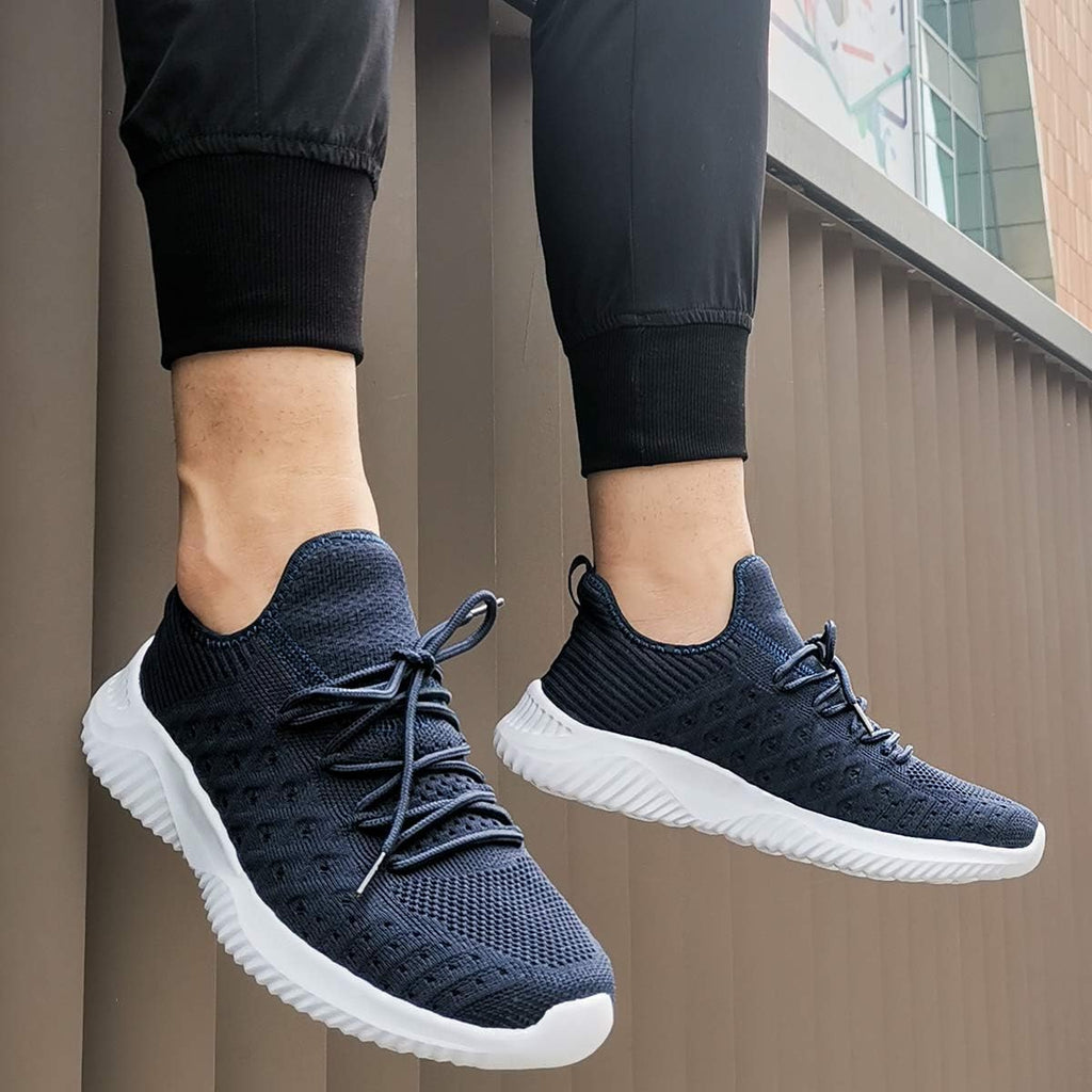 Feethit Mens Slip On Walking Shoes Lightweight Breathable Non Slip Running Shoes Comfortable Fashion Sneakers for Men