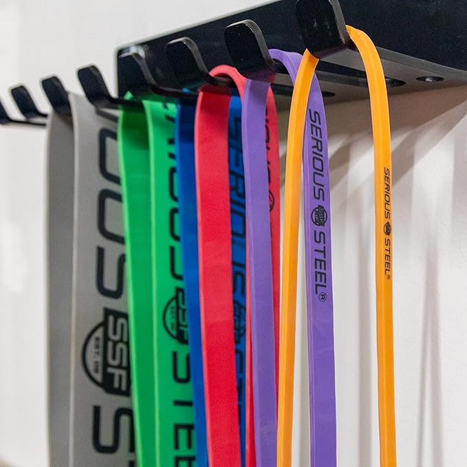 Serious Steel Fitness 37" Resistance Training Bands (Portable Exercise Band System Training Bands- Great for Individuals Looking for Tension Throughout The Exercise)-FlexoryFit