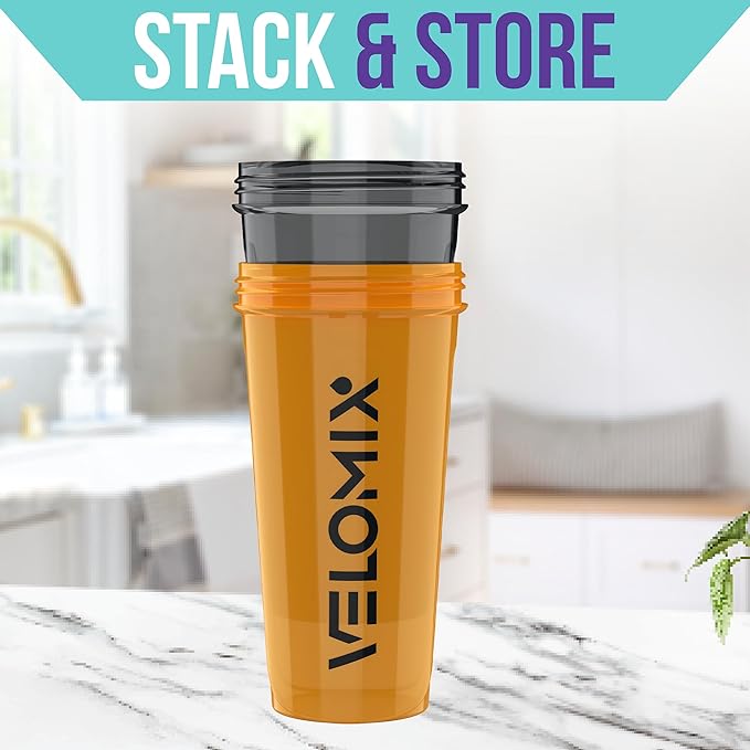 '-2 Pack- 28 oz Protein Shaker Bottles for Protein Mixes - 2x Wire Whisk | Leak Proof Shaker Cups for Protein Shakes | Protein Shaker Bottle Pack (Golden Stone)-FlexoryFit