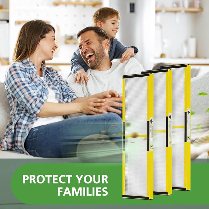 3 Pack FLT5000 HEPA Filter C Replacement Compatible with G-Guardian Air Purifier AC5000 AC5000E AC5250PT AC5350B AC5350BCA AC5350W AC5300B CDAP5500