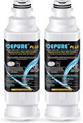 ICEPURE PLUS NSF53 DA97-17376B Replacement for HAF-QIN/EXP, HAF-QIN, DA97-08006C, RF23M8070SG, RF23M8070SR, RF23M8090SG, RF23M8090SR, AQF-DA97-17376B Refrigerator Water Filter, 2PACK