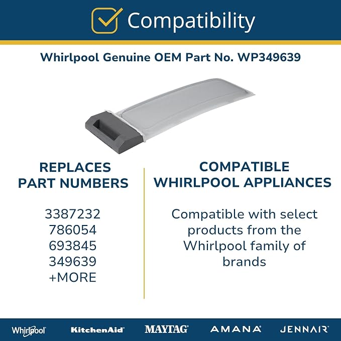 Whirlpool WP349639 Genuine OEM Dryer Lint Filter Replacement Part - Image 5