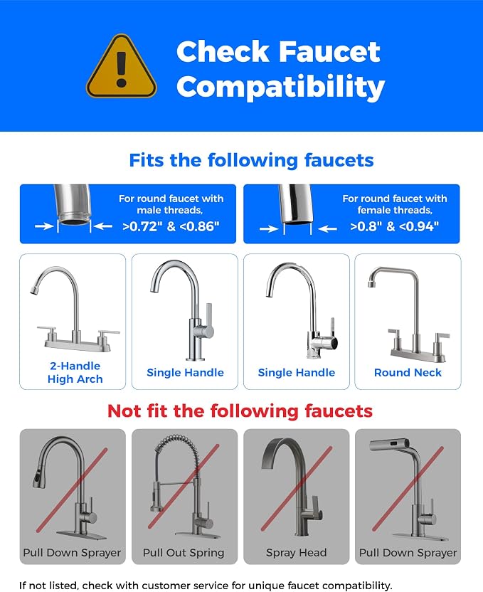 Waterdrop CTF-05 Water Filter for Sink Faucet, Countertop Water Filter System - Image 3