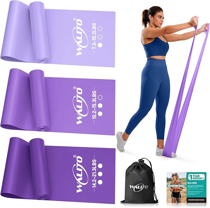WALITO Resistance Bands for Working Out, Exercise Bands for Women and Men, Workout Bands for Physical Therapy, Stretch, Recovery, Pilates, Rehab, Strength Training and Home Gym-FlexoryFit