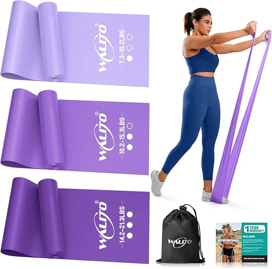 WALITO Resistance Bands for Working Out, Exercise Bands for Women and Men, Workout Bands for Physical Therapy, Stretch, Recovery, Pilates, Rehab, Strength Training and Home Gym-FlexoryFit